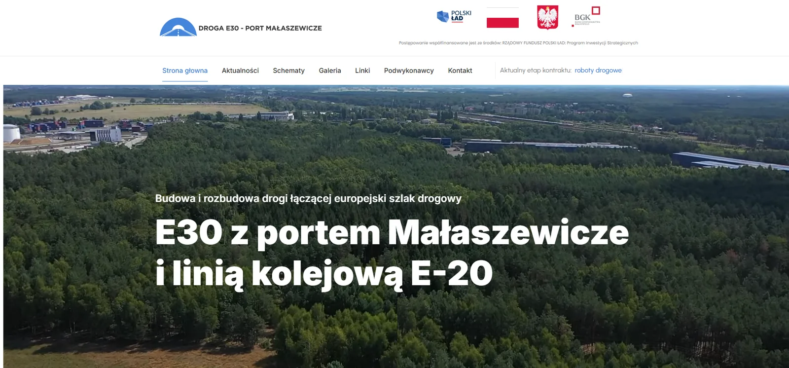 Strona Droga E30 – Port Małaszewicze na komputerze
